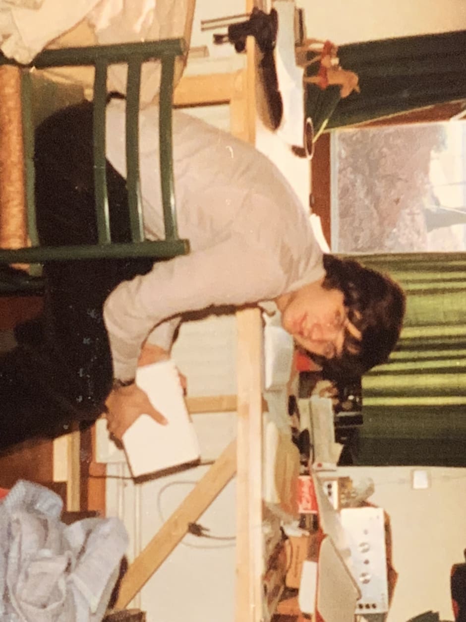 Arnoud Boot in zijn studententijd eind jaren 70